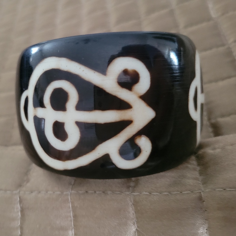 Gorgeous Unisex Afro Centric Adinkra Symbol Bracelet 2" Wide
